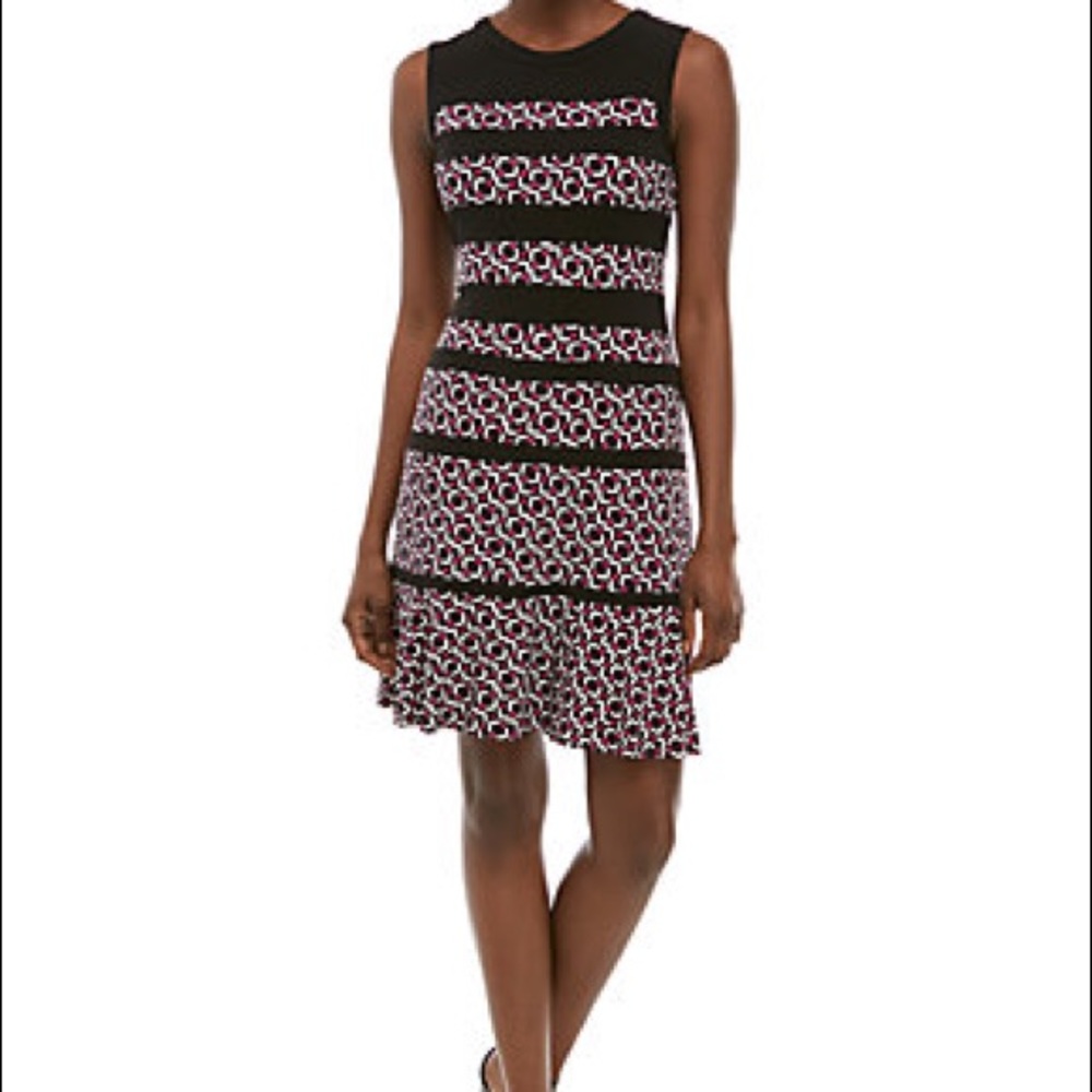 Michael Kors Geometric Print Shift Dress